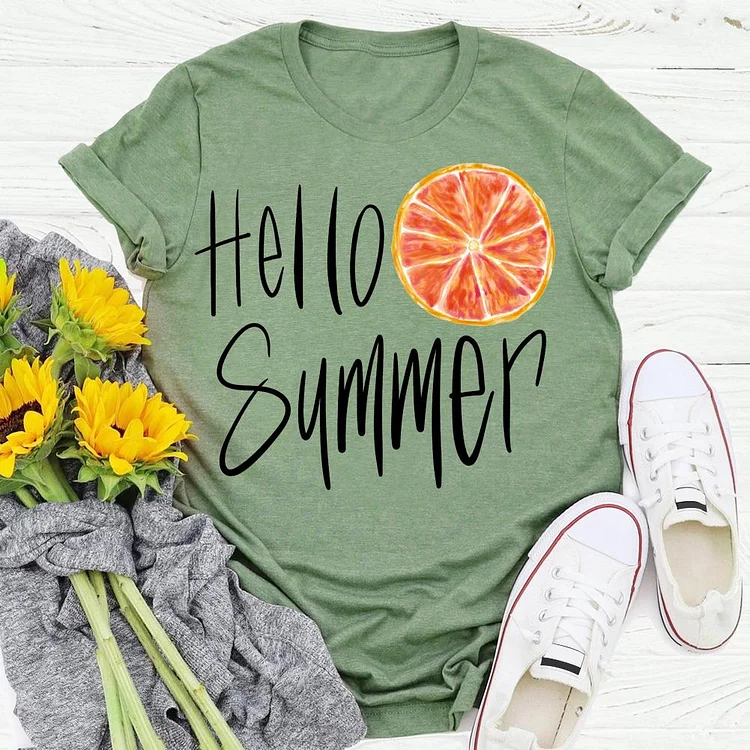 hello Summer T-shirt Tee -04992