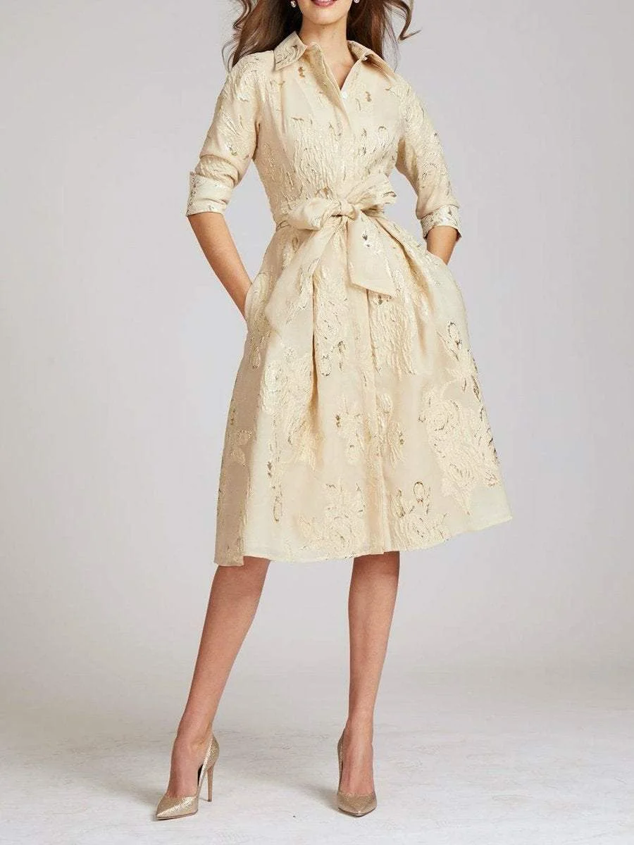 Shirtdress With Floral Print