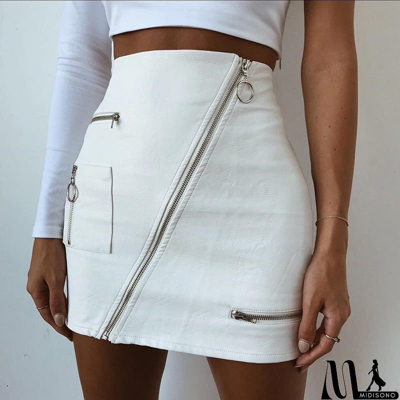 MidiSono - Women'S Sexy Zipper Bag Hip Skirt