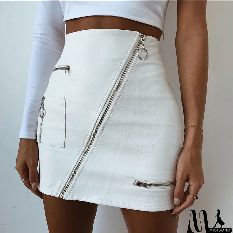 MidiSono - Women'S Sexy Zipper Bag Hip Skirt