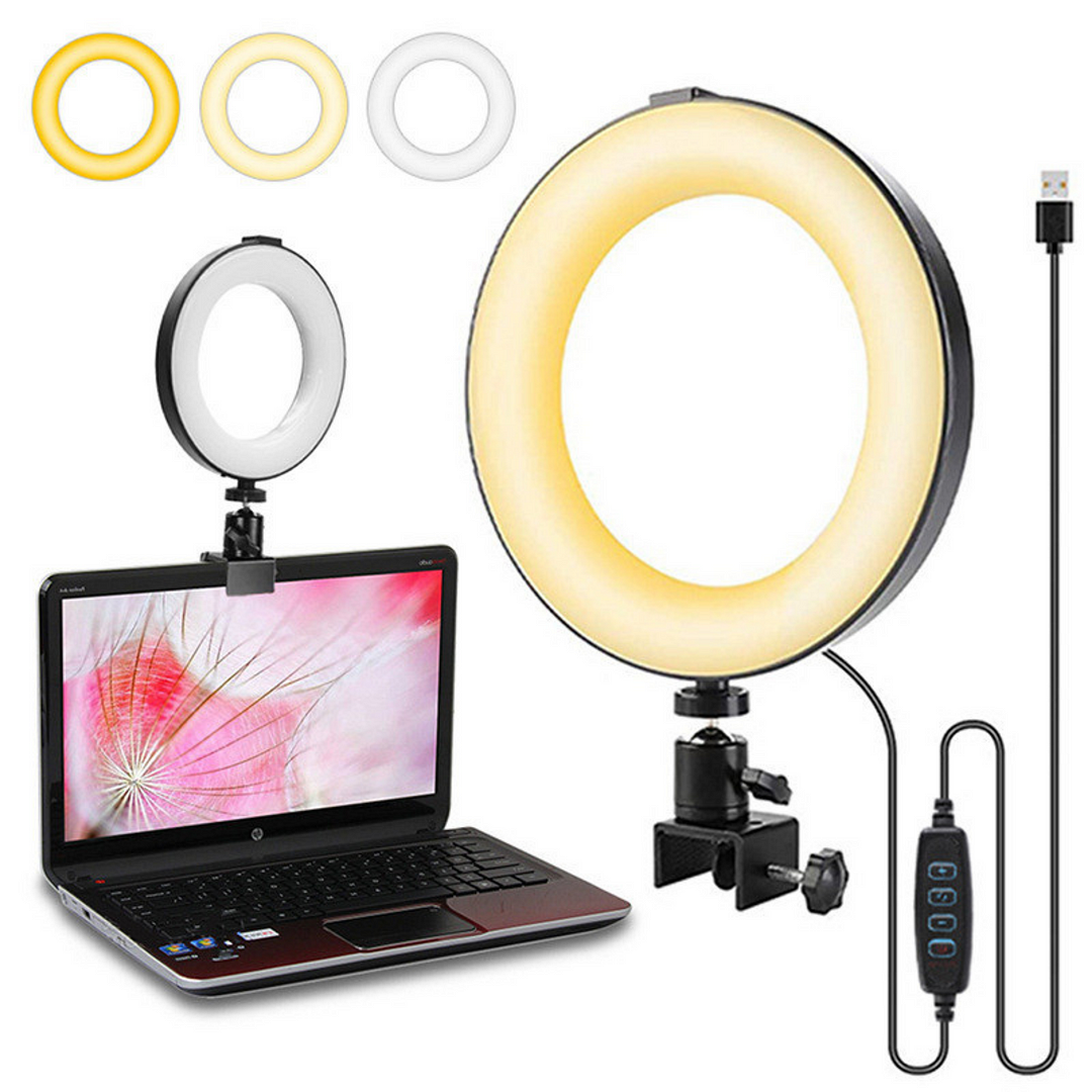 Webcam LED Ring Light Clip - vzzhome