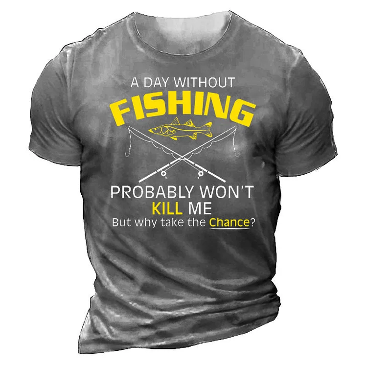 Man T Shirt round Neck Heat Transfer Patch Printed Loose Pullover