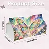 (25cm)Galaxy Pearl Butterfly DIY Diamond Painting PU Tissue Holder Box