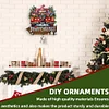 H&ouml;lzerner Willkommen zu Hause Weihnachtszwerg - 5d DIY Handwerk Wandhaken