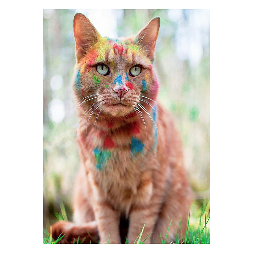 

Cat - 11CT Stamped Cross Stitch - 40*50CM, 501 Original