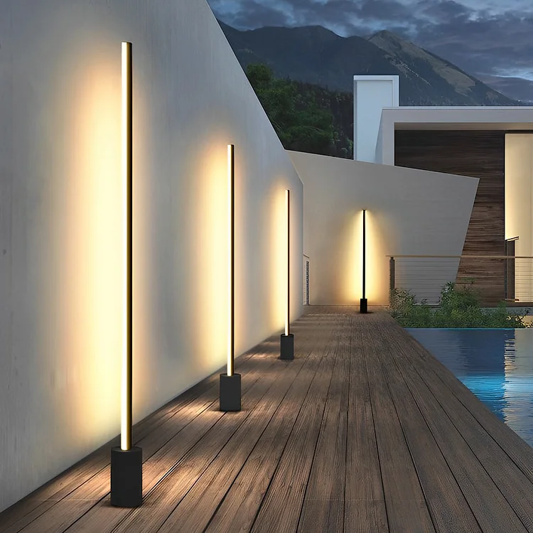 Minimalist Strip LED Waterproof Modern Outdoor Floor Lamp Lawn Lights - Appledas