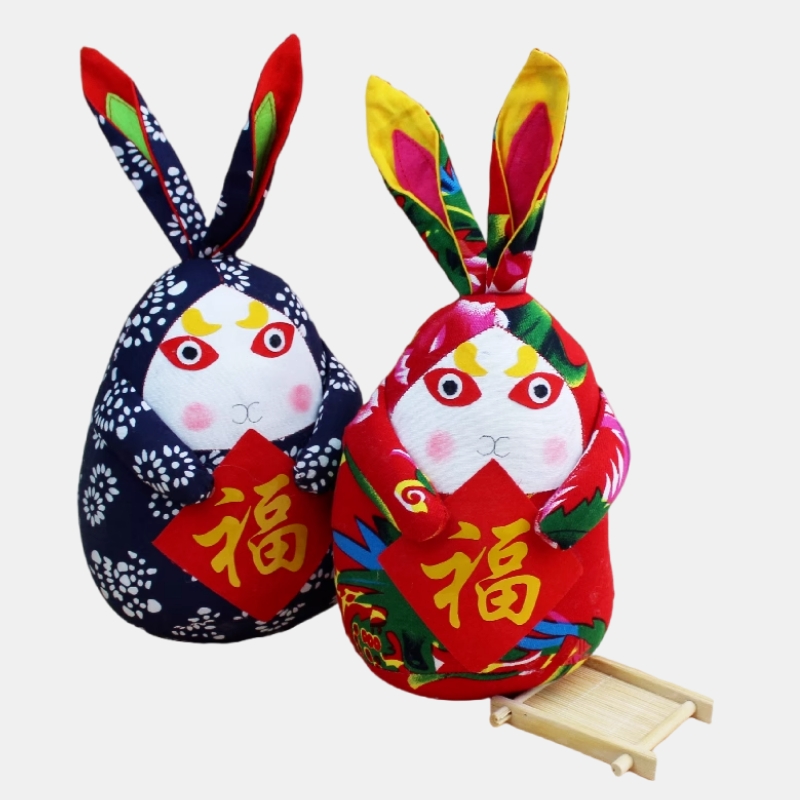 Chinese Traditional Craft Rabbit God Figurine Gift Souvenir