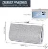 BAIGIO Damen Abendtasche Clutch Tasche Elegant Handtasche mit Strass fur Party Hochzeit