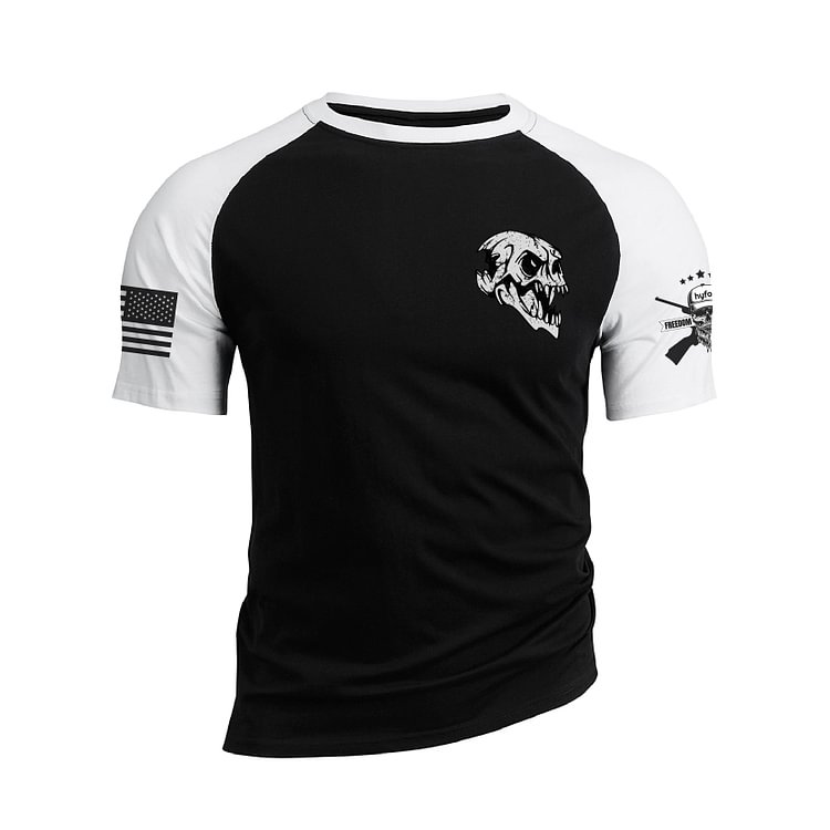 HARD WORK BETRAYS NO ONE RAGLAN GRAPHIC TEE