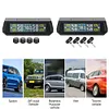 Solar/USB Powered Tire Pressure Monitor System with 4 Sensors for Trailers Cars