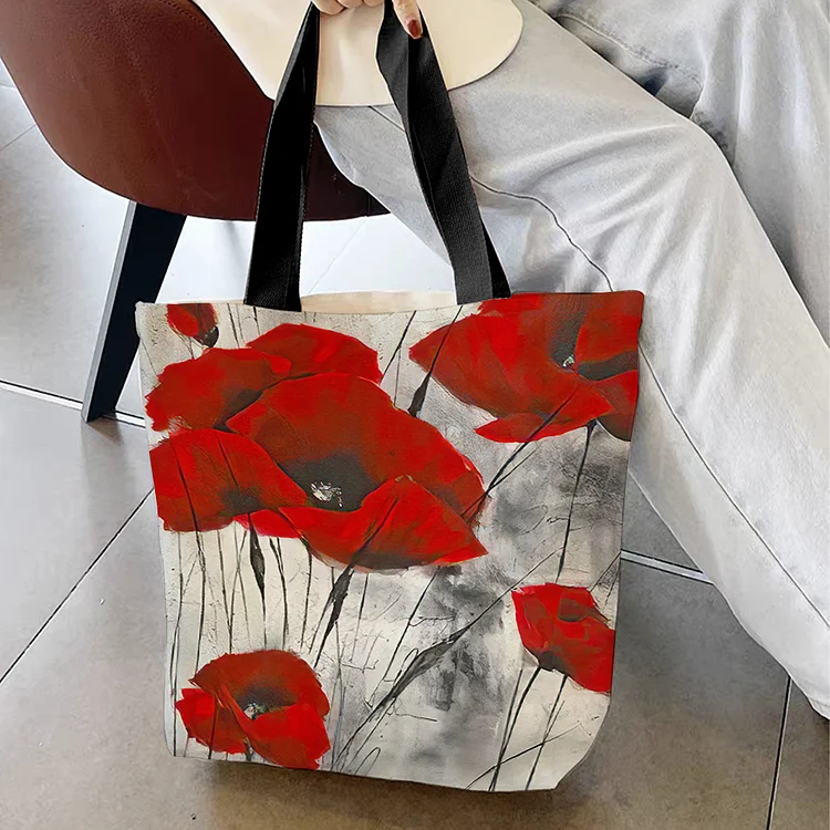 Canvas Sculpture Shopper Tote Bag