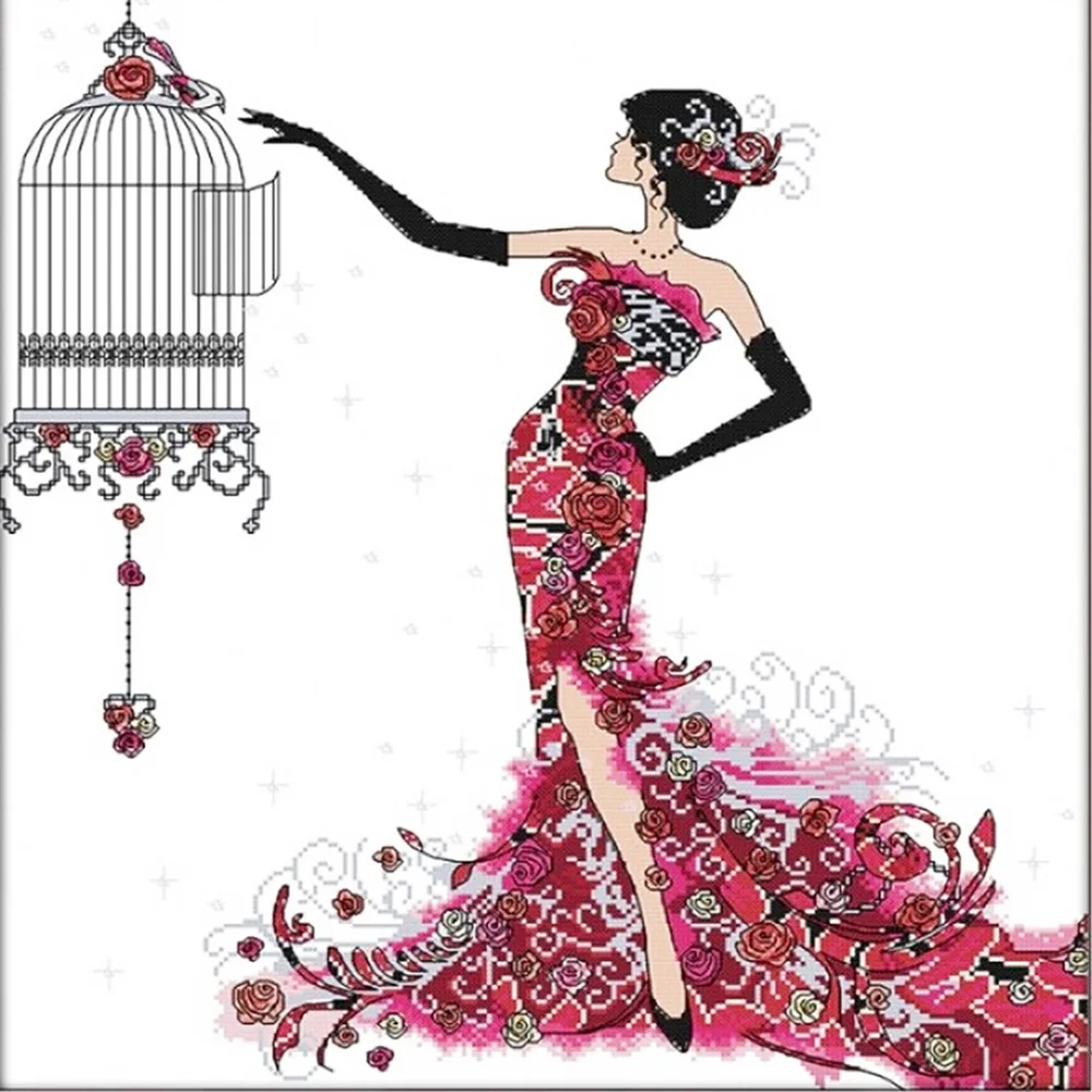 DIY Paint By Number 40*40cm - Lady