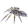 Steampunk DIY Assemble 3D Metal Mechanical Spider Model with Clock Assemble Insect Model Handmade Crafts Desktop Decorations