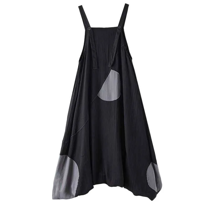 Simple Patchwork Strap Dress