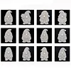 12Pcs DIY Pearl Painting Goblin for Home Wall Decor(15x15cm)