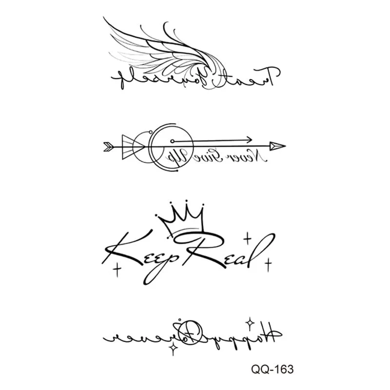 Tattoo Sticker Clock Skull Temporary Sleeve Tattoo Waterproof Sexy Body Art Fashion