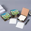(US Local)Butterfly PU Diamond Painting Notecard Box Contains 150 Sheets of Paper