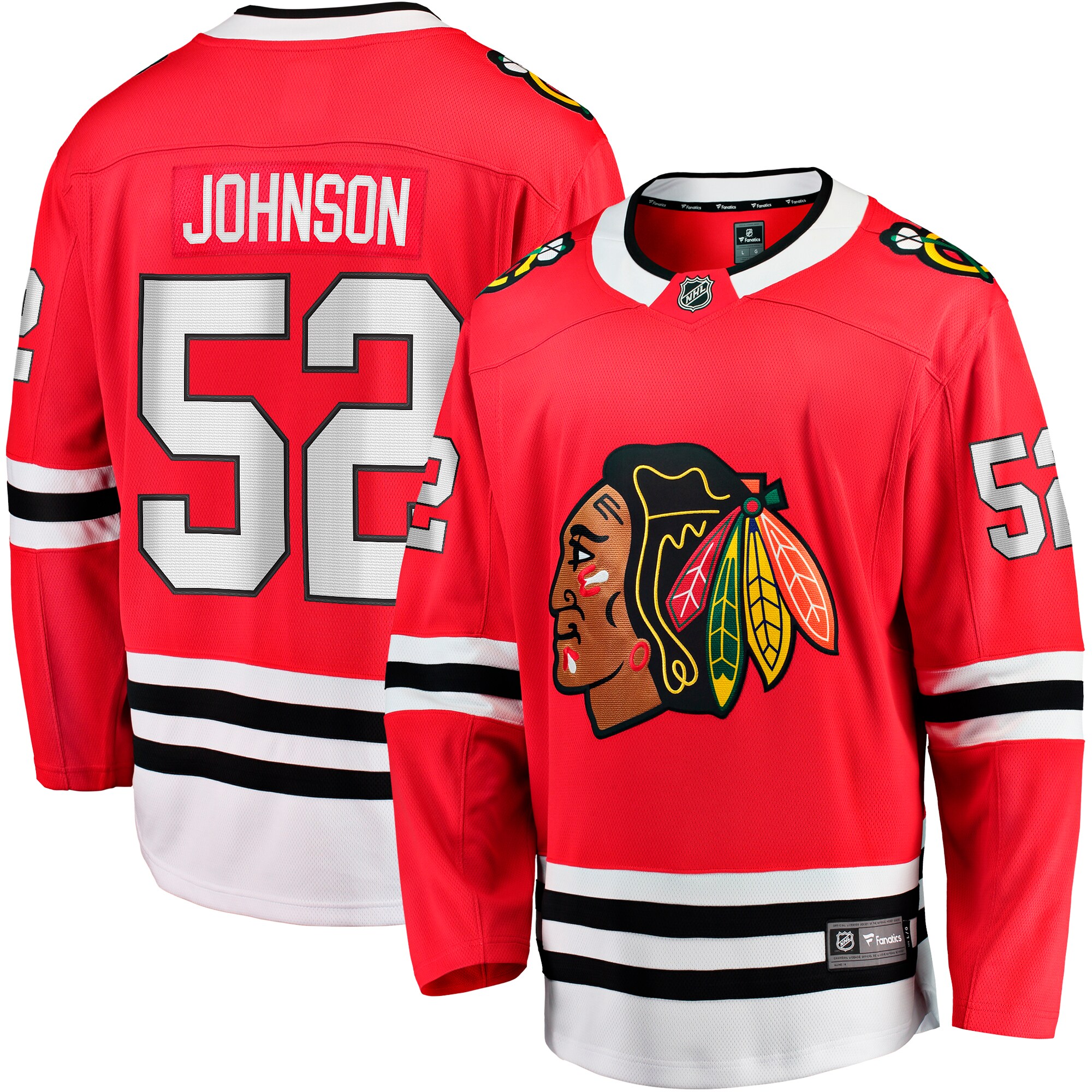 Reese Johnson Chicago Blackhawks Fanatics Home Breakaway   Jersey – Red mysite