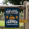 Personalized Names：Farmer Tractor The Man The Myth - Vintage Metal Tin Signs/Wooden Signs