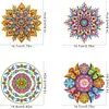 4Pcs Diamond Painting Mandala Window Pendants Suncatcher Hanging Kits for Home Porch Farmhouse