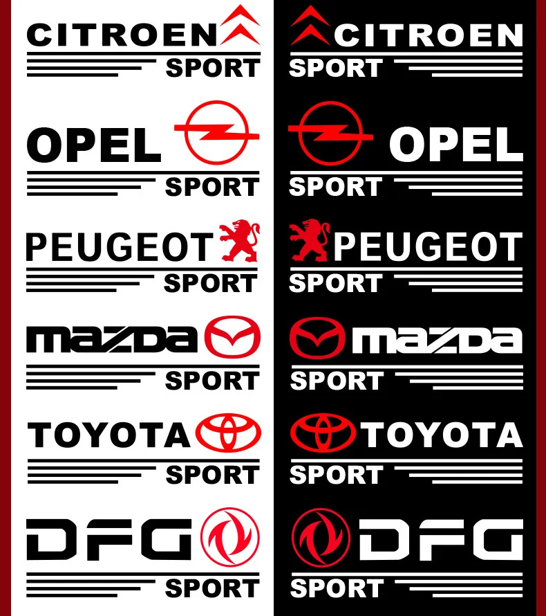 Personalized car label stickers waterproof and scratch-proof rearview mirror stickers