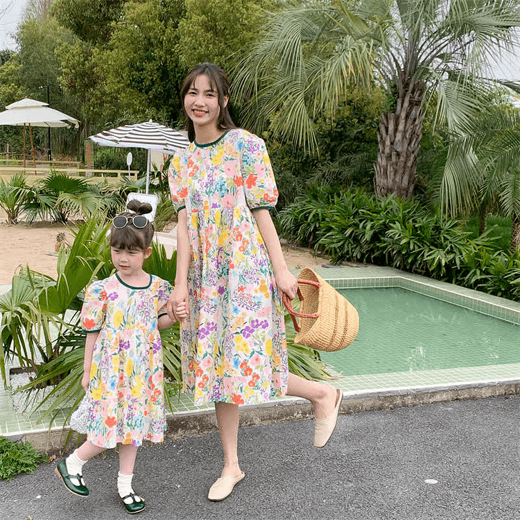 Mommy and Me Floral Loose Dress