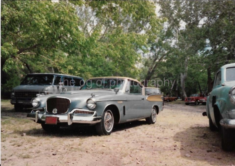 CLASSIC CAR Vintage FOUND Photo Poster painting Original COLOR Snapshot02 31 Y