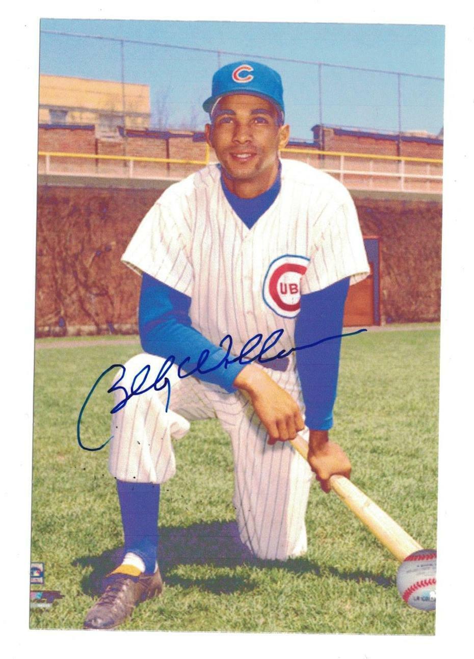 Billy Williams Signed Autographed 4x6 Photo Poster painting Chicago Cubs HOF