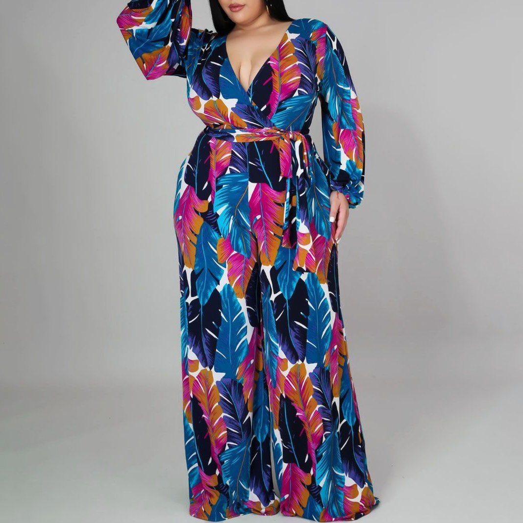  thdmladies Printed Tight High Waist Bodysuit thedmladies