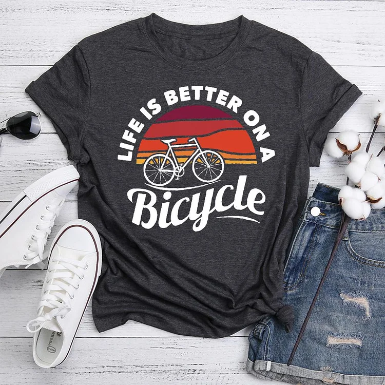 Vintage Cycling T-Shirt Tee-05696-Annaletters