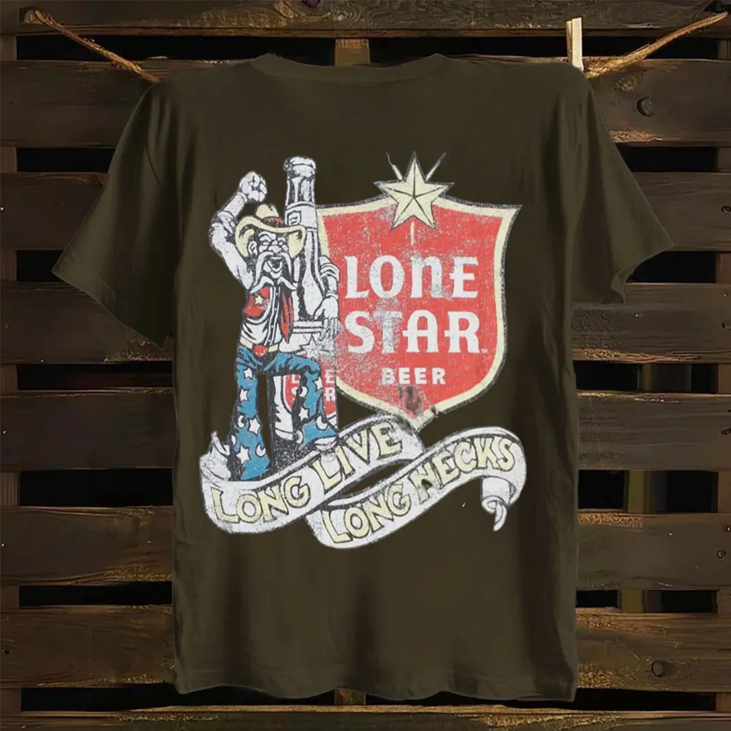 Vintage Graphic T-Shirt With Cowboy Design