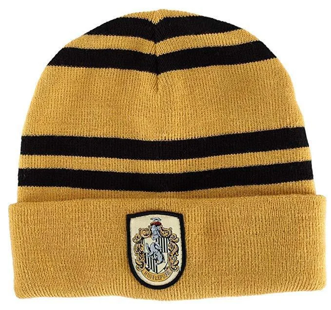 Mayoulove Harry Potter Hogwarts Gryffindor Hufflepuff Ravenclaw Slytherin Unisex Knitted Hat Halloween Cosply  Cap-Mayoulove