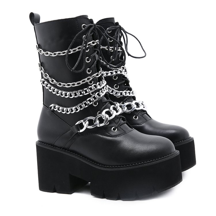 Chained Martin Boots
