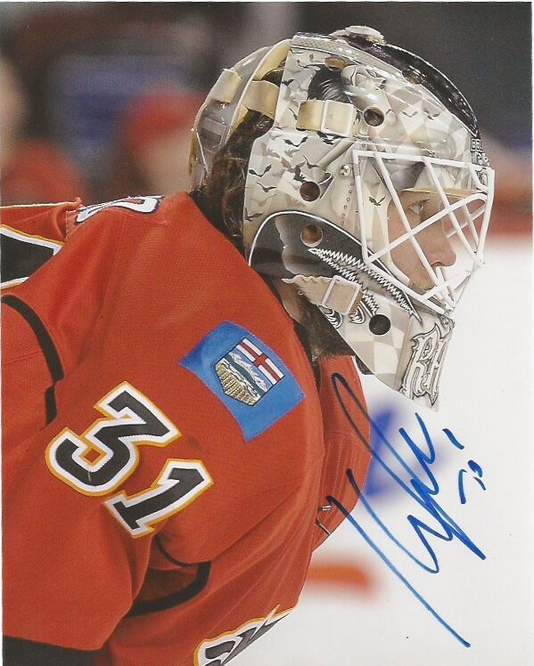 Calgary Flames Karri Ramo Autographed Signed 8x10 Photo Poster painting COA A