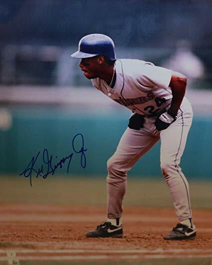 Ken Griffey Jr. Autograph Signed 8x10 Photo Poster painting ( HOF Mariners ) REPRINT