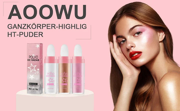 AOOWU Glitter Powder Spray Shiny Body Glitter Spray for Women