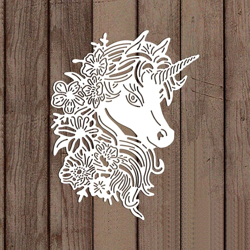 Beautiful Unicorn  Metal Cutting Dies For DIY Scrapbook Cutting Die Paper Cards Embossed Decorative Craft Die Cut New