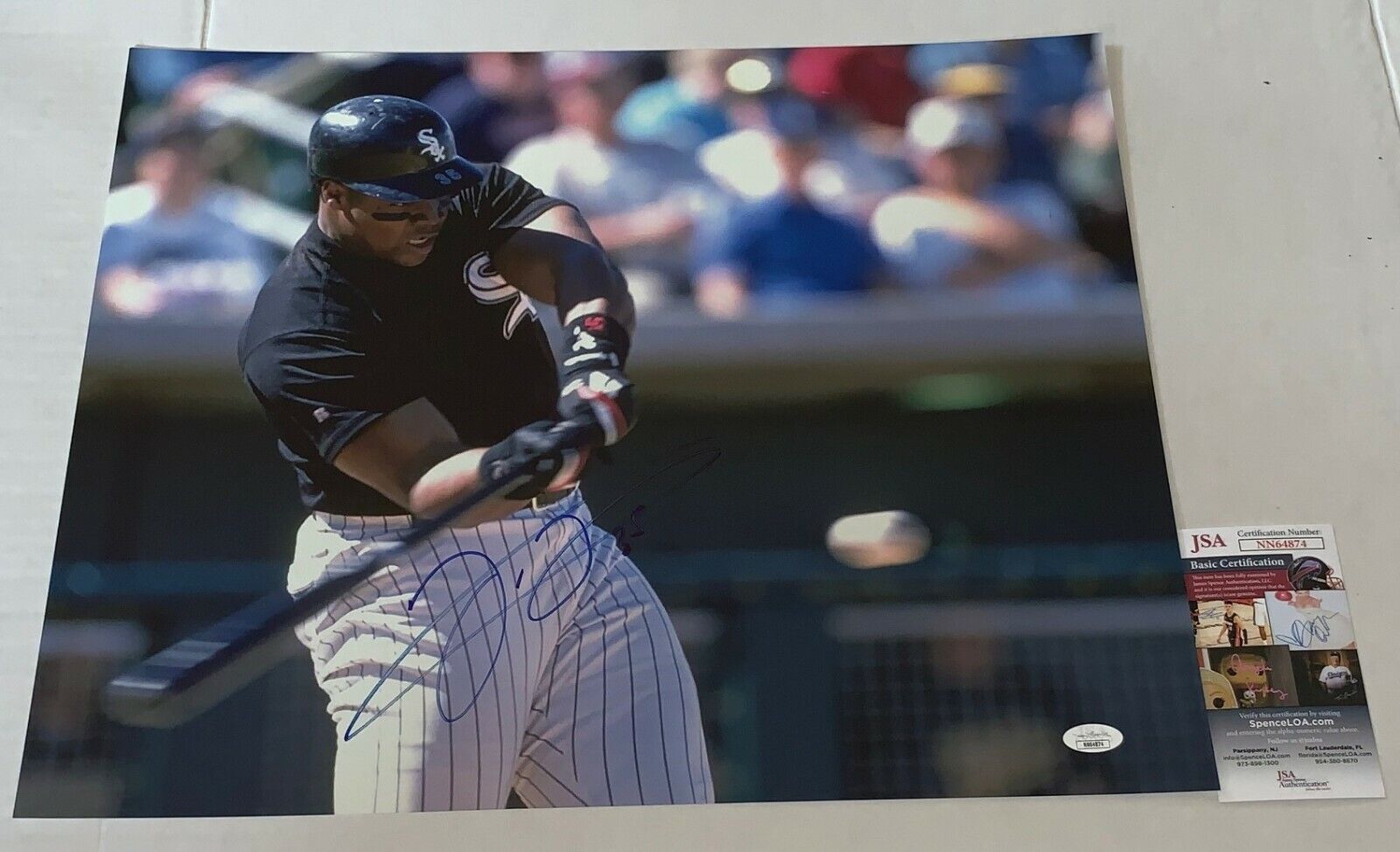 Frank Thomas signed Chicago White Sox 16x20 Photo Poster painting autographed JSA