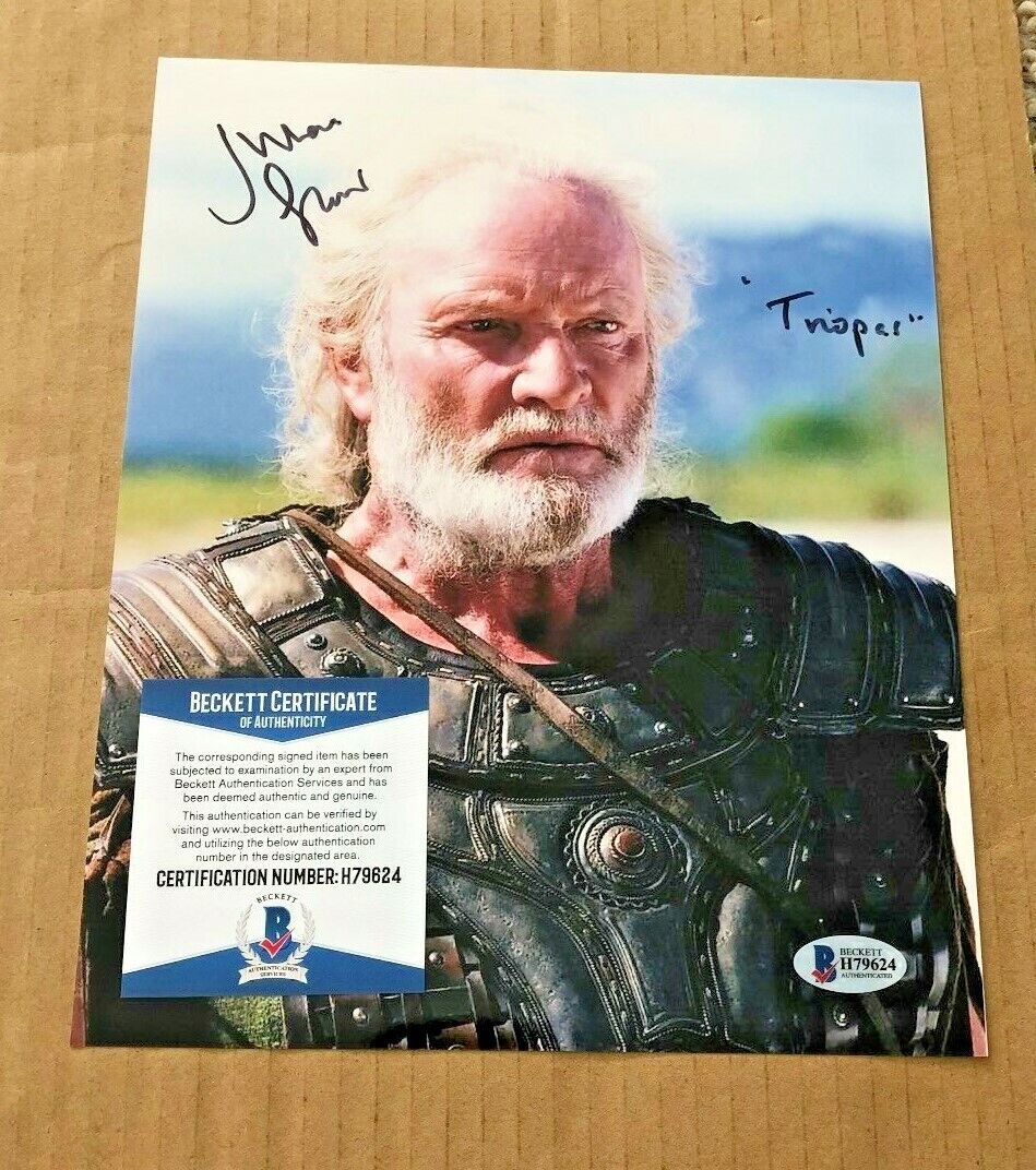 JULIAN GLOVER SIGNED 8X10 Photo Poster painting BECKETT CERTIFIED