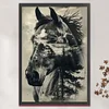 (Stamped/Counted) Horse Silhouette-11CT Cross Stitch 40*60cm(Big Size)