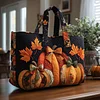 Rustic Pumpkin Charm Quilted Tote Bag GFTOTP9906🔥All items are shipped in a default size of 15x14 inches.