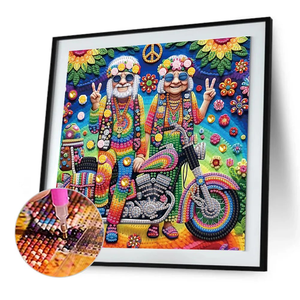 Diamond Painting - Partial Special Shaped Drill - Grandma(Canvas|30*30cm)