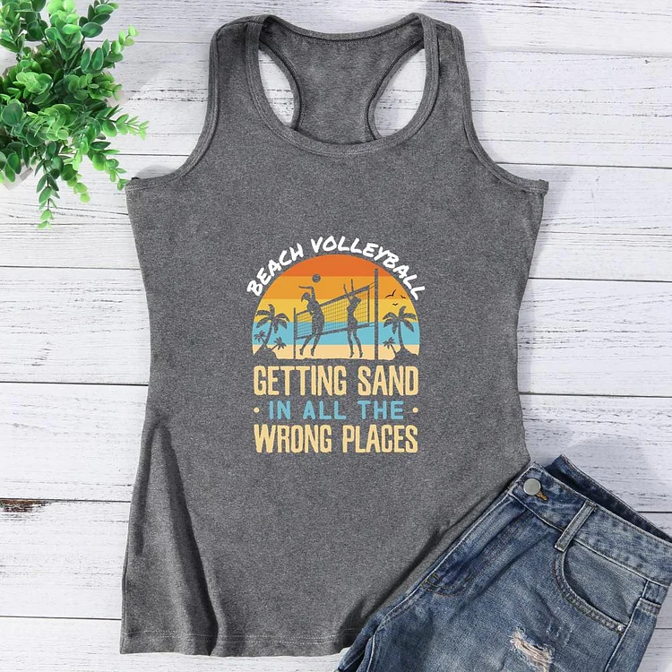 Beach Volleyball Getting Sand in All the Wrong Places Vest Top