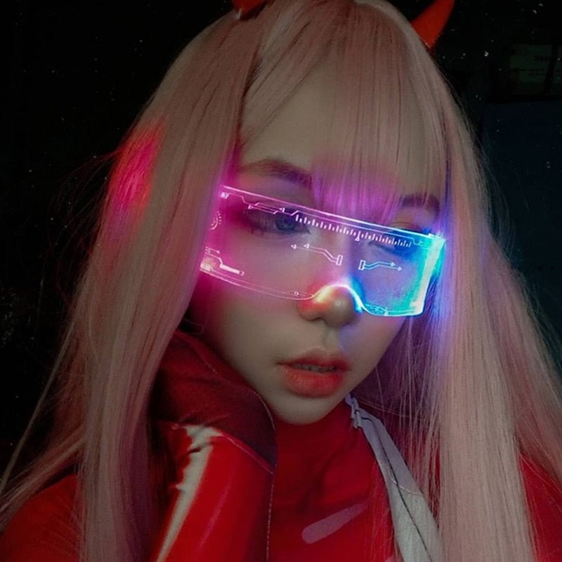  Luminous Glasses  Futuristic Cyber Glasses