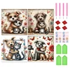 4pcs Diamond Painting-DIY Full Round Drill Warm Cats Dogs