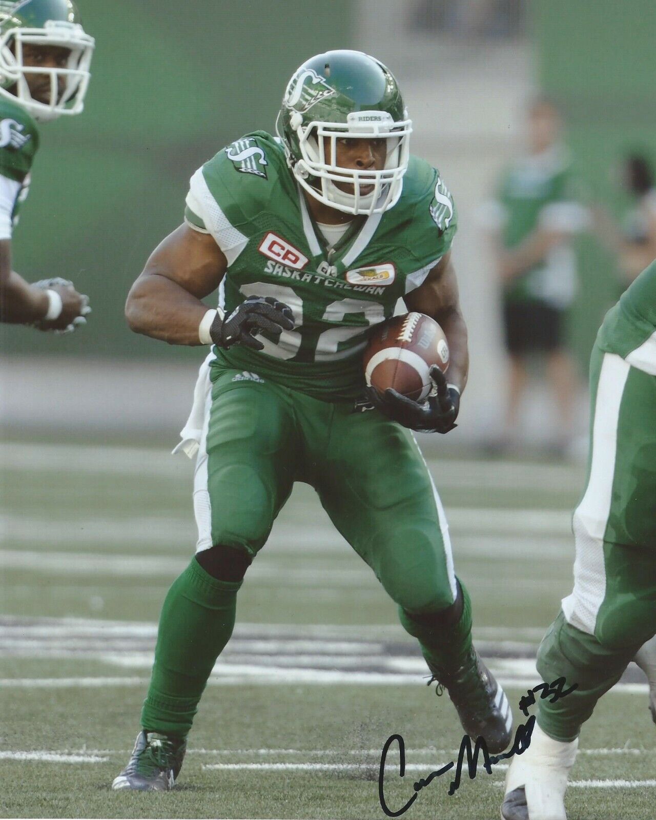 Cameron Marshall Signed 8x10 Photo Poster painting Saskatchewan Roughriders Autographed COA