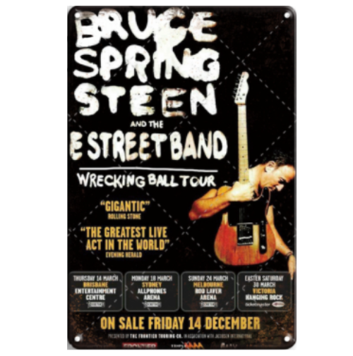 【20*30cm/30*40cm】Bruce Springsteen - Vintage Tin Signs/Wooden Signs