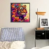 Diamond Painting-DIY Full Round Drill Colorful Tiger