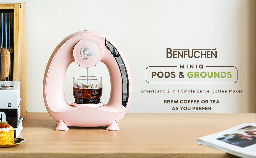 BENFUCHEN PINK personal coffee maker one cup