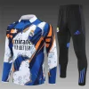 Real Madrid 25-26 1/4 Zip Tracksuit Yellow & Blue Camouflage Style Chandal